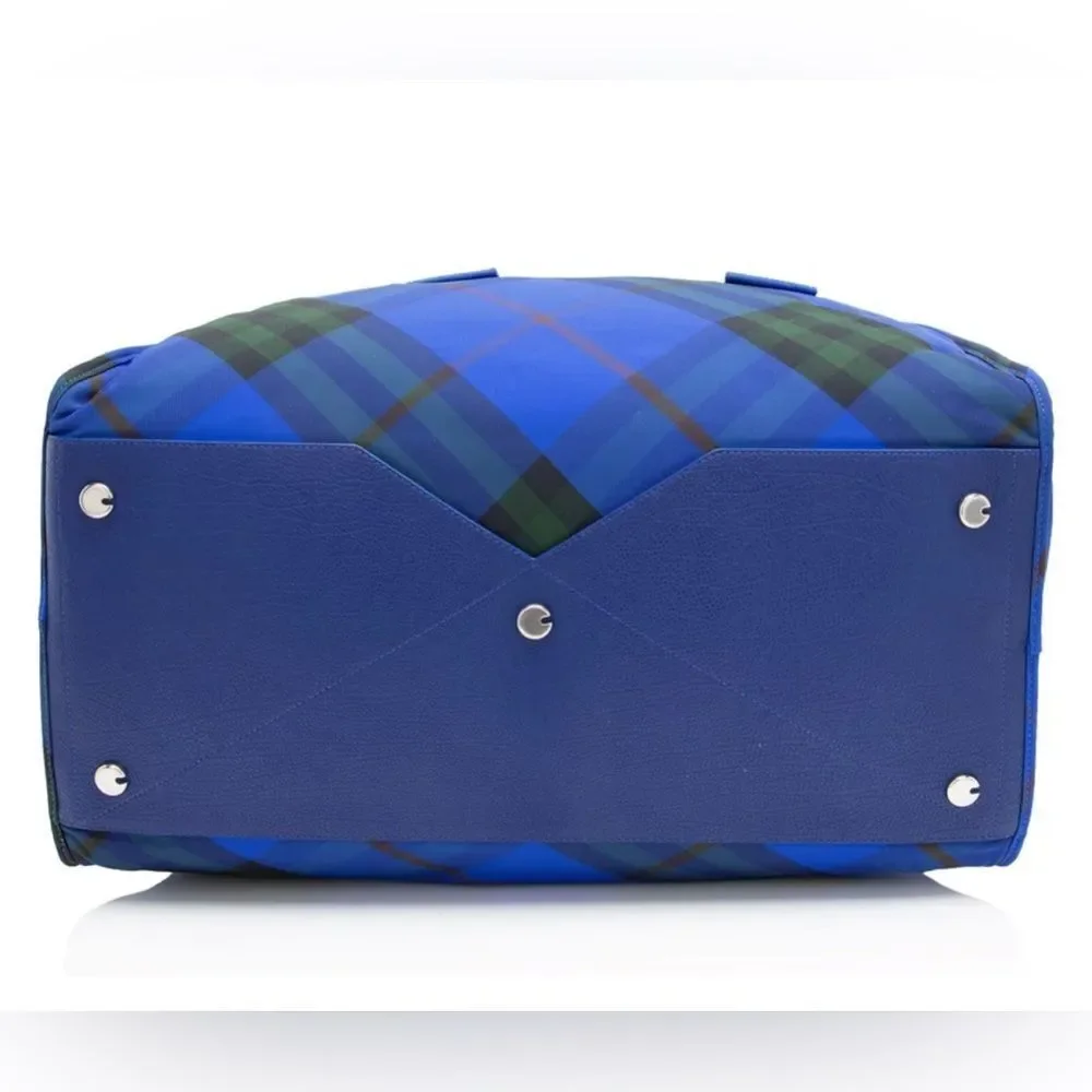 Burberry unisex check nova logo monogram Jacquard shield duffle bag NEW